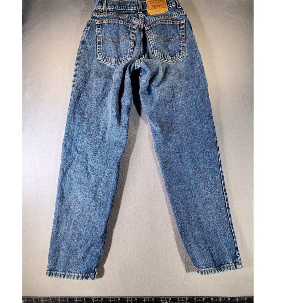 Levi’s 551 Relaxed Tapered Jeans Womens 10 Medium Wash Denim made in USA 26x29 - Picture 7 of 8